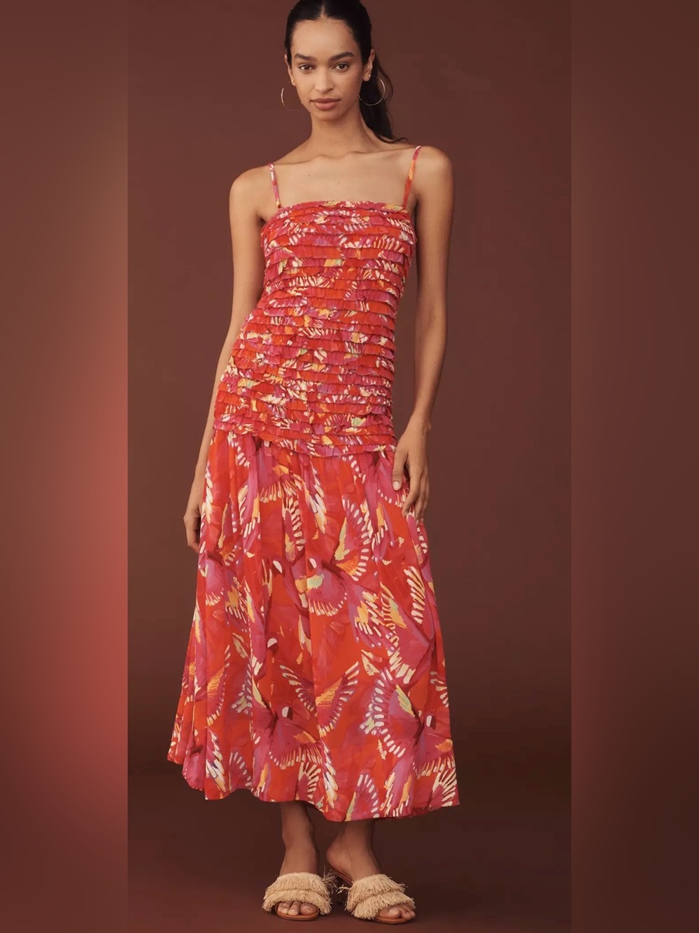FARM Rio Flying Birds Ruffled Dress - Picture 2 of 6